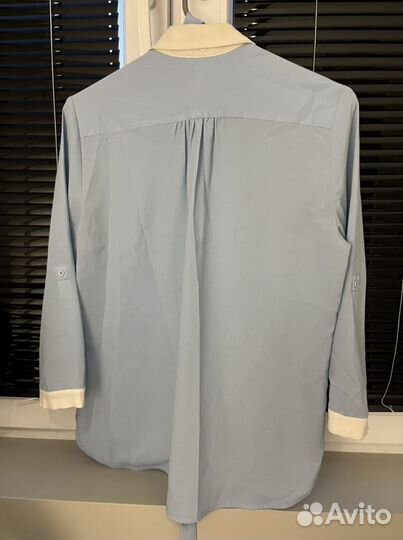 Рубашка блуза блузка stradivarius голубая