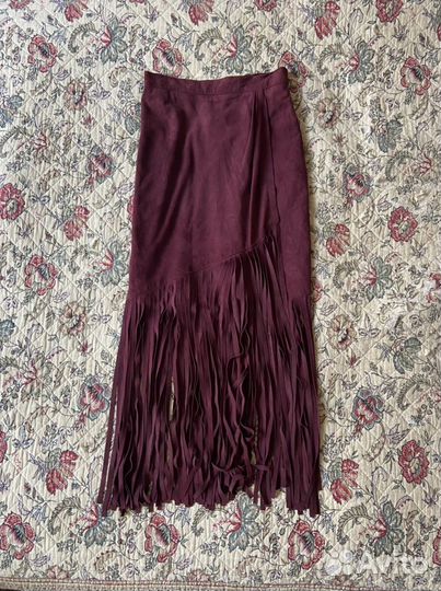 Юбка из натуральной замши