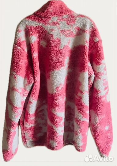 Розовый флисовый анорак