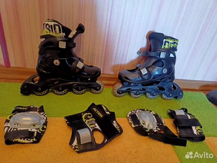 Роликовые коньки детские раздвижные