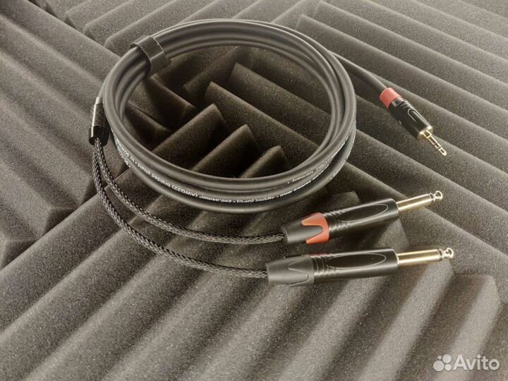 Jack 3,5 st на 2 Jack 6,3 mono Sommer club mk II