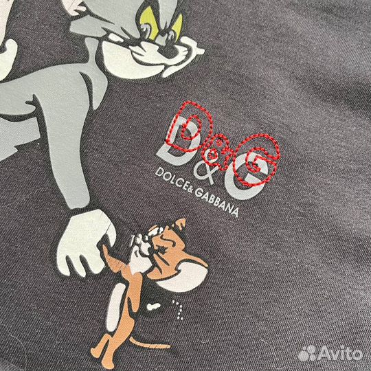 Лонгслив Dolce&Gabbana Tom Jerry винтаж y2k