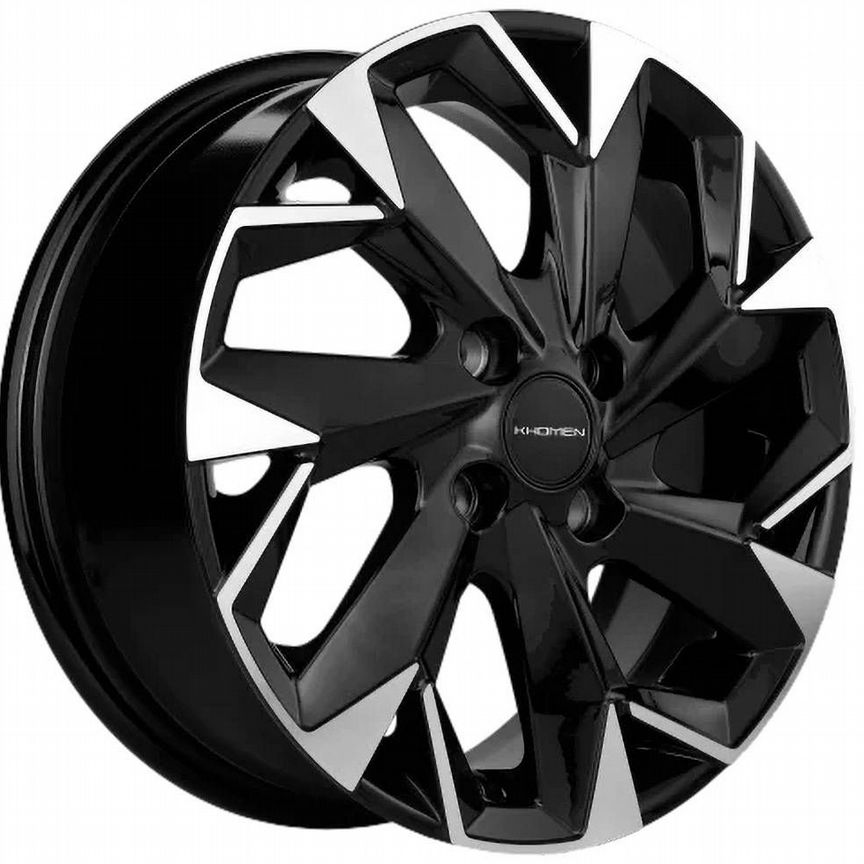 Диски Khomen KHW1508 6x15 4x98 ET35 D58.6 Black-FP