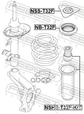 Подшипник опоры переднего амортизатора nissan Q