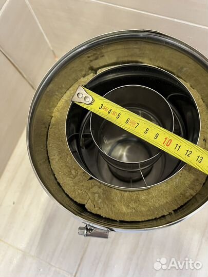 Сэндвич труба коаксильная L250mm,d80/125/190mm