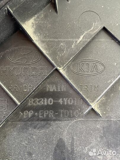 Обшивка двери задняя левая kia rio 3