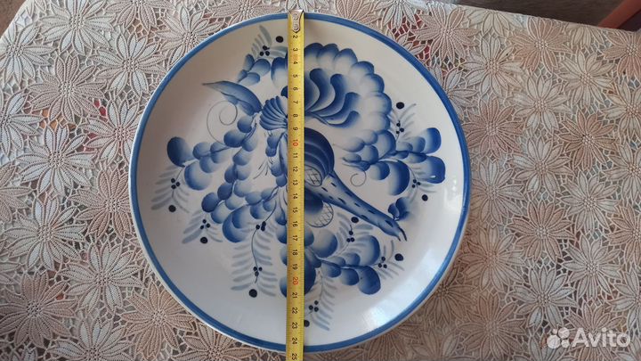 Тарелка гжель