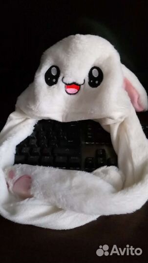 Шапка с ушами зайца