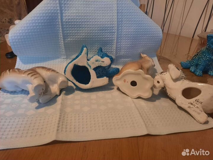 Фарфоровые статуэтки кошки