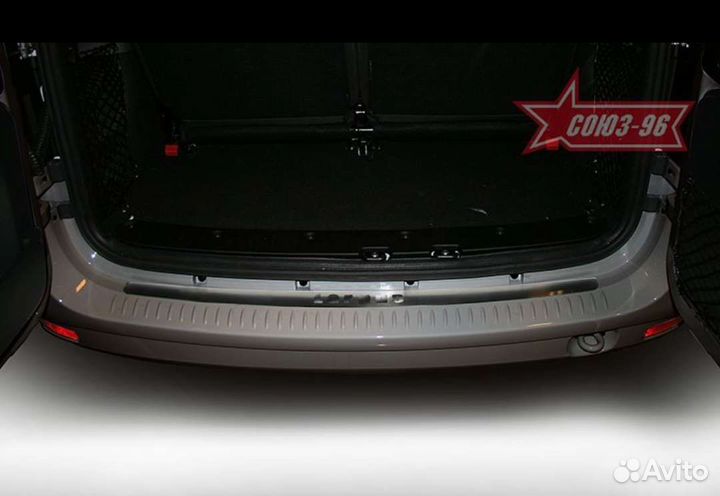 Накладка заднего бампера лада ларгус