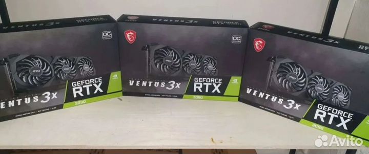 Видеокарты RTX 3090 MSI гарантии