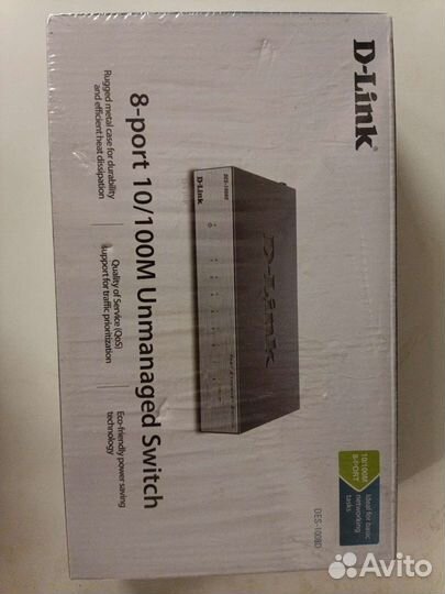 Коммутатор D-link DES-1008D