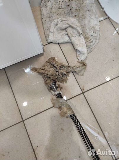 Прочистка канализационной трубы