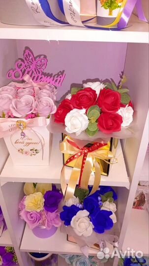 Подарки цветы букеты из мыла