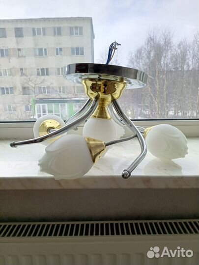 Люстра потолочная бу