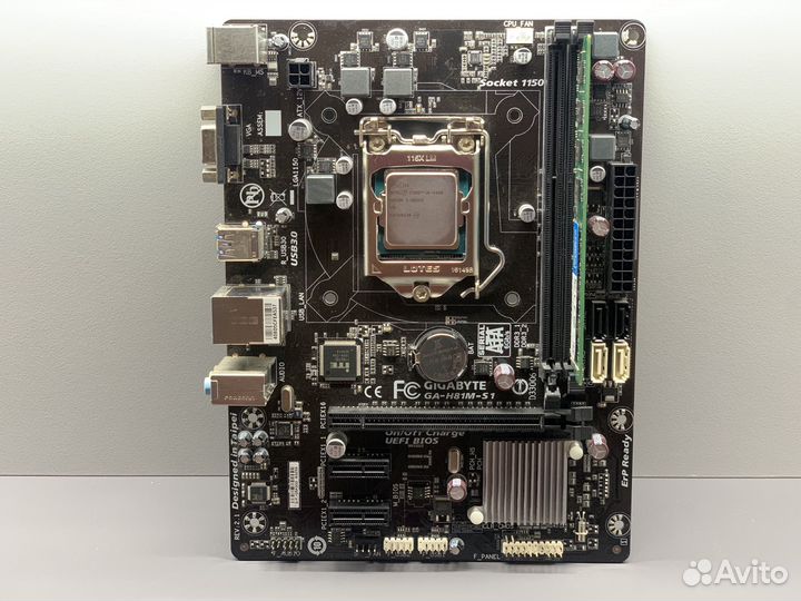 Материнская плата H81M + i5-4460 + ddr3 8 GB