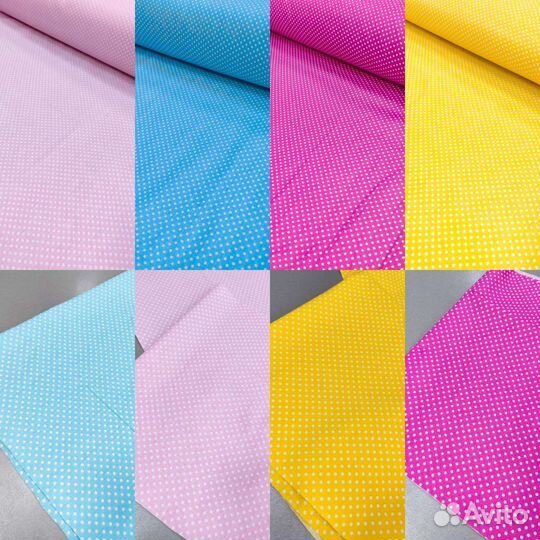 Ткань бязь горошки в наличии хлопок Пэчворк