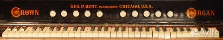 Фисгармония Сrown Chicago USA конец 19 века