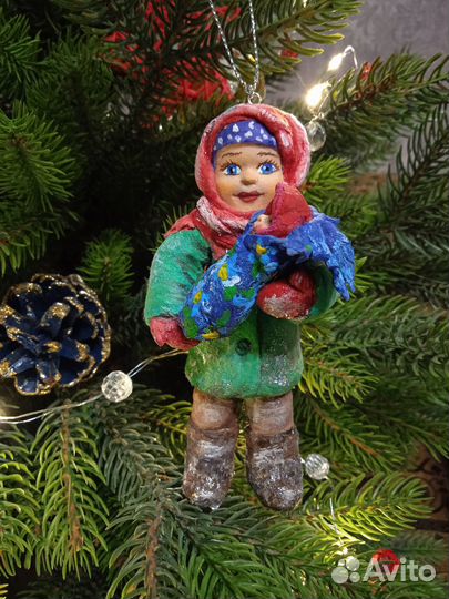 Ёлочные ватные игрушки 