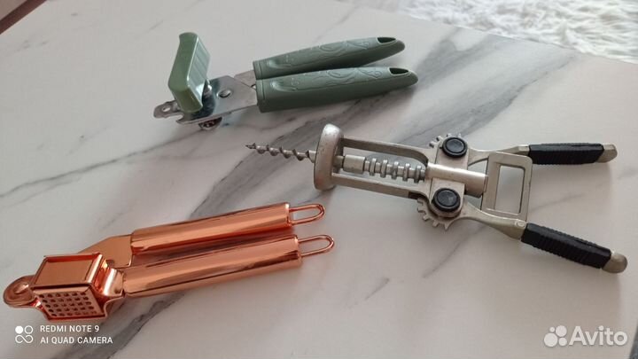 Открывашка, штопор, чеснокодавка