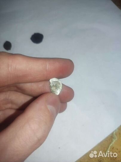 Монета чешуя удельная Василий Тёмный