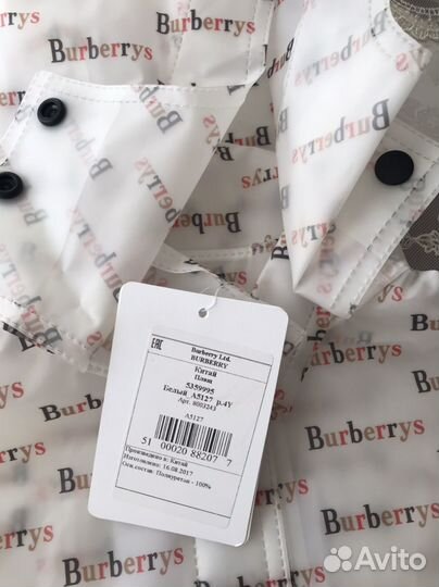 Дождевик от burberry