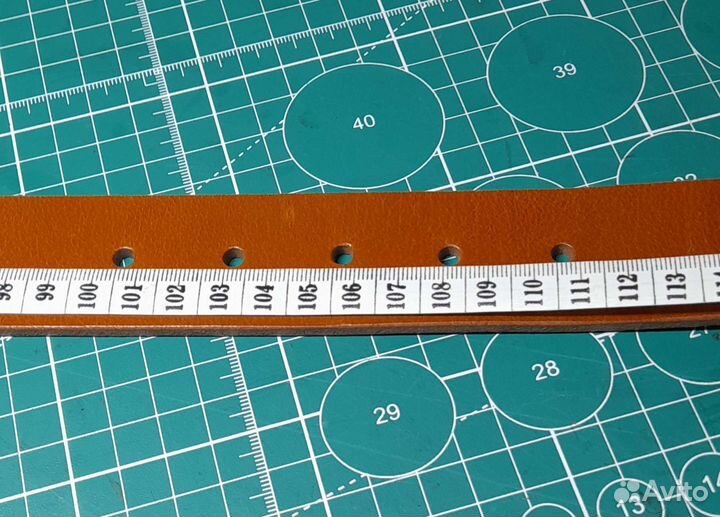 Мужской ремень ручной работы