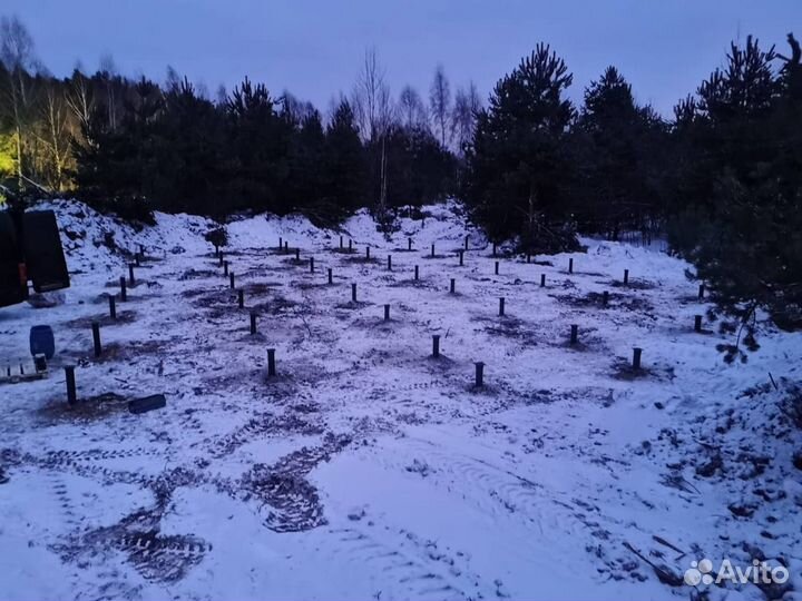 Установка винтовых свай