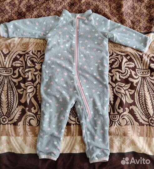 Флисовый комбинезон поддева 80