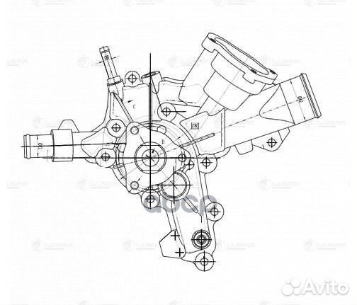 Насос водяной для а/м Opel Astra H (04) /Corsa