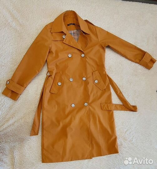 Плащ тренч женский 46 48 длинный