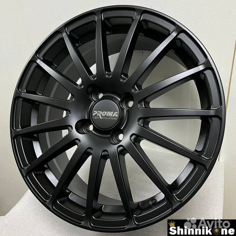 Литые диски R16 4/100 proma RS чёрный матовый