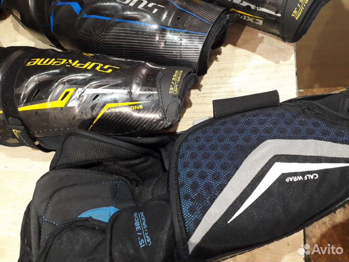 Хоккейная форма щитки трусы локти баул краги