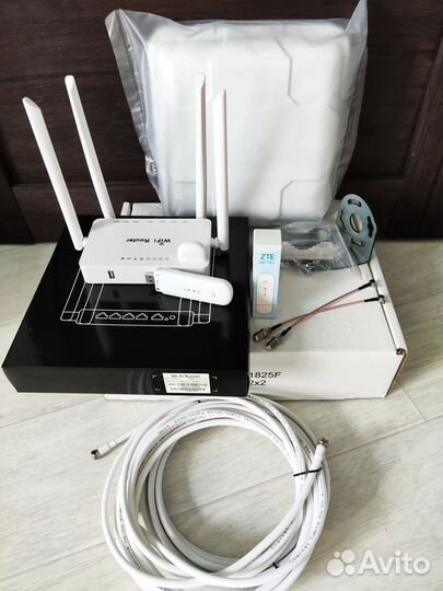 Комплект ZTE MF79 mimo антенна wifi роутер кабеля