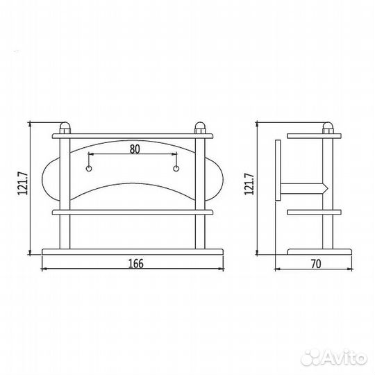 Держатель зубных щеток D-Lin D215100, хром