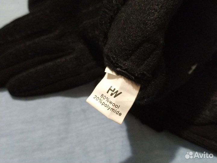 Перчатки женские демисезонные чёрные 6,5разм