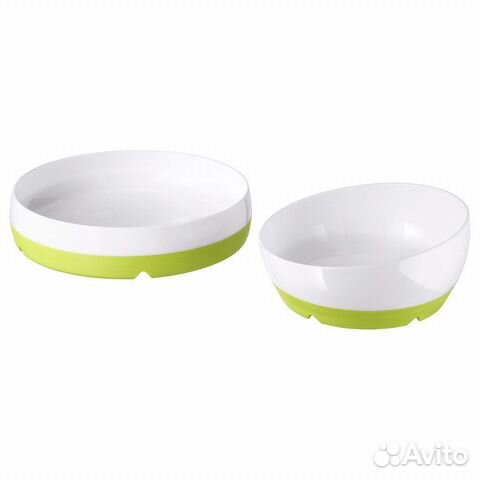 Набор (тарелки и ложки) детской посуды IKEA