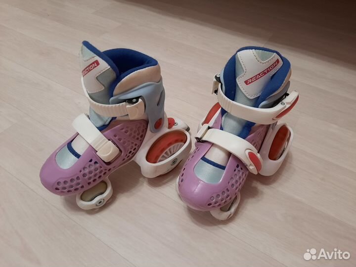 Роликовые коньки детские раздвижные 25-29 размеры