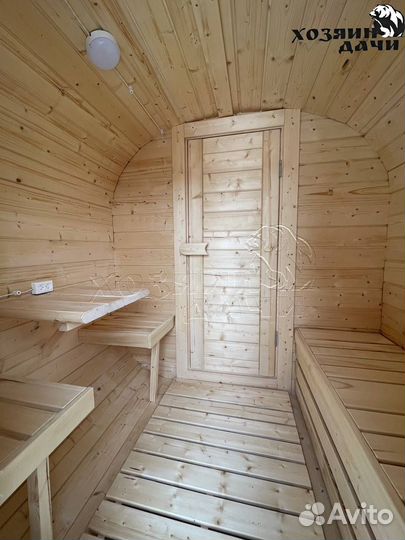 Баня бочка под ключ от производителя 2*3,5