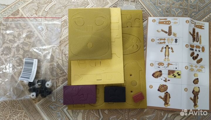 Мягкий конструктор лео и тиг для детей