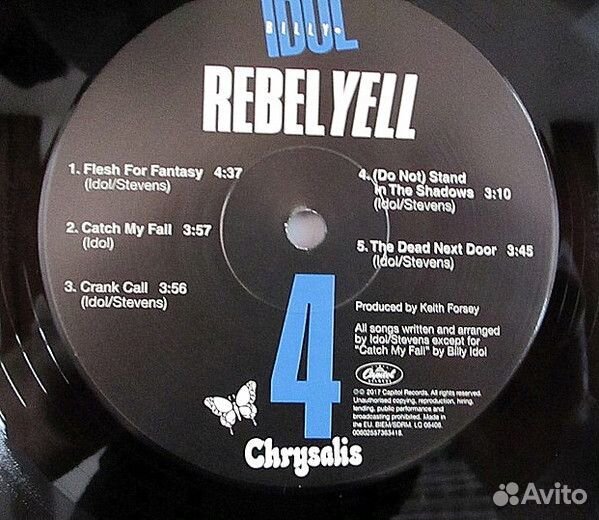 Винил Billy Idol – Rebel Yell