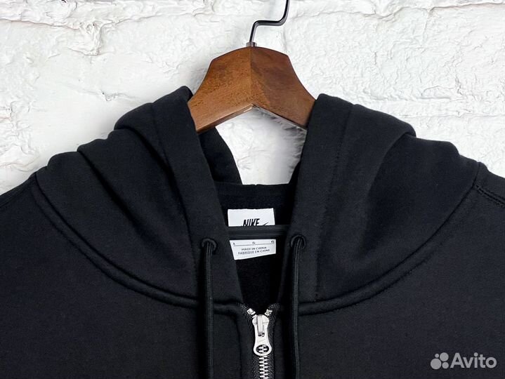 Nike x Stussy Fleece Zip Hoodie Black