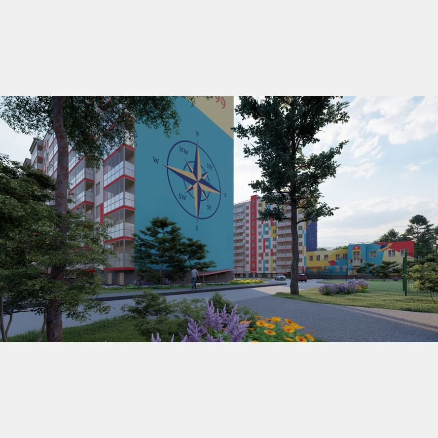 2-к. квартира, 69 м², 1/10 эт.