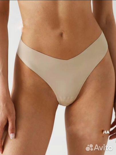 Бесшовные трусы стринги набор 3 шт