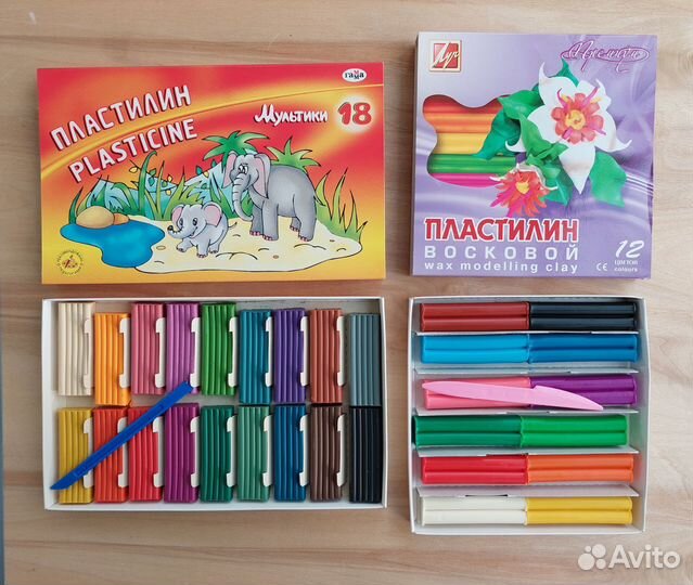 Наборы цветной бумаги / Пластилин