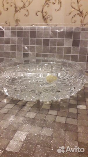 Хрустальная ваза, пепельница