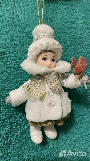 Ватные елочные игрушки