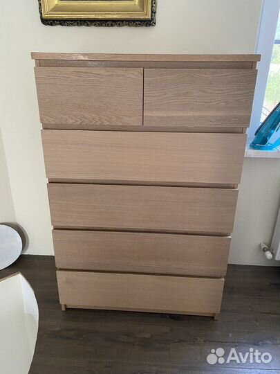 Комод IKEA мальм 6 ящиков