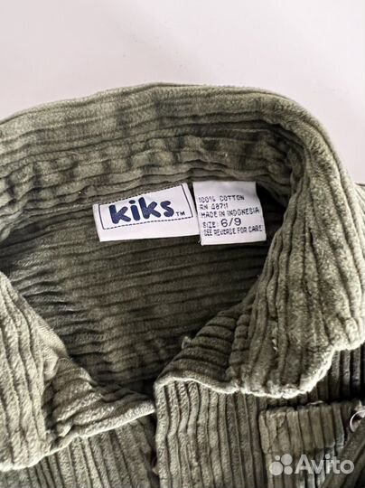 Вельветовая рубашка европейского бренда Kiks