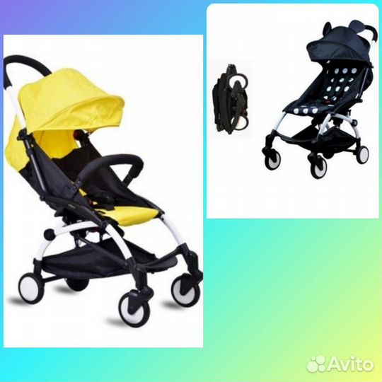 Коляска Baby time в двойном цвете. Пушкин
